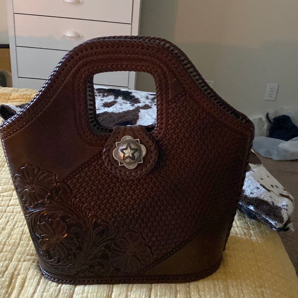 Hand tooled bag